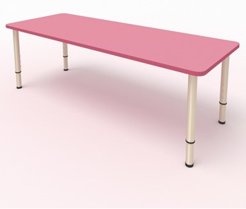 Стол для детей 2-местный  (по одну сторону столешн.) СДО-3 (0-3) розовый (МДФ) в Туле