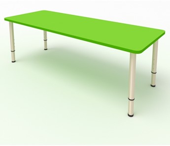 Стол для детей 2-местный  (по одну сторону столешн.) СДО-3 (0-3) зеленый в Туле