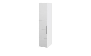 Шкаф Наоми с зеркальной дверью правый, цвет Белый глянец СМ-208.07.02 R в Туле