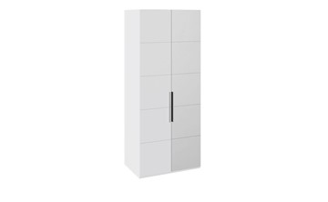 Распашной шкаф Наоми с 1 зеркальной правой дверью, цвет Белый глянец СМ-208.07.04 R в Туле