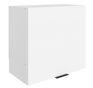 Настенный шкаф Стоун L600 Н566 (1 дв. гл.) (белый/джелато софттач) в Туле