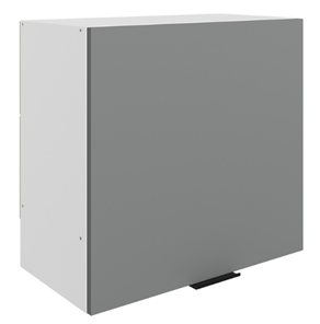 Шкаф навесной под вытяжку Стоун L600 Н566 (1 дв. гл.) (белый/оникс софттач) в Туле