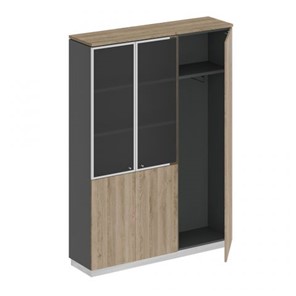 Шкаф комбинированный с гардеробом Юнитекс Bravo (150.2x40x203.4) СИ 310 ДС АР ДС/ХР в Туле
