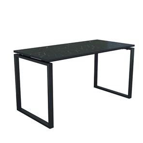 Стол для компьютера Янтарь 55.08-01 мрамор черный/металл черный в Туле