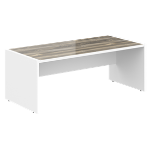 Стол для руководителя MORRIS  Дуб Базель/Белый MST 209 (2000x900x750) в Туле