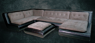 П-образный диван Шад Эвелина со столом-пуфом в Туле