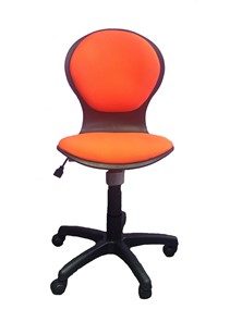 Детское вращающееся кресло Libao LB-C 03, цвет оранжевый в Туле