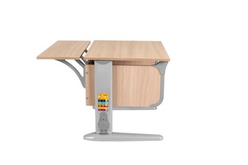 Детский стол-трансформер 6/60 (СУТ.47) + Polka_z 6/600 Ясень/серый/серый в Туле