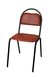 Офисный стул Стандарт СРП-033 Эмаль коричневый кожзам в Туле