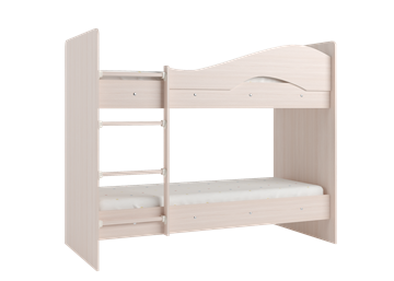 Кровать двухъярусная Мая на щитах со шкафом и ящиками, цвет Млечный дуб в Туле - предосмотр 2