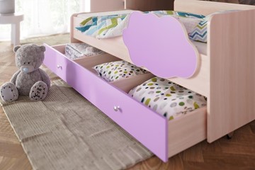 Детская двухэтажная кровать Соник 1.6 с ящиком, Ясень Шимо в Туле - предосмотр 1