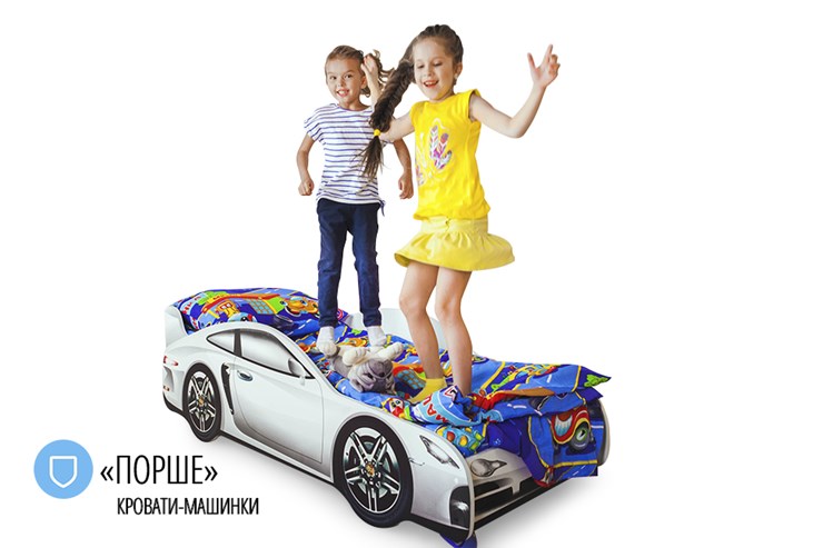 Кровать-машина детская Porsche в Туле - изображение 4