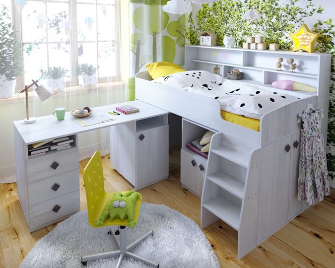 Детская кровать-чердак Малыш-5, цвет Винтерберг в Туле - изображение 7