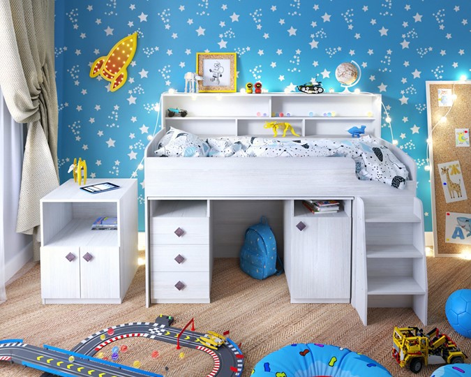 Детская кровать-чердак Малыш-5, цвет Винтерберг в Туле - изображение 8