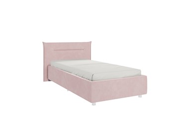 Детская кровать 0.9 Альба, нежно-розовый (велюр) в Туле
