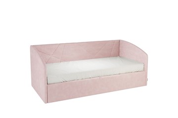 Детская кровать 0.9 Бест (Софа), нежно-розовый (велюр) в Туле