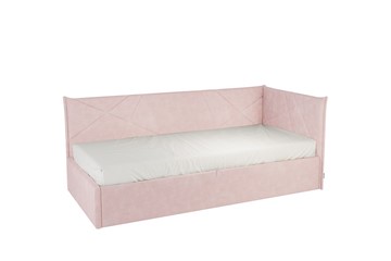 Кровать детская 0.9 Бест (Тахта), нежно-розовый (велюр) в Туле