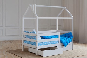 Кровать детская Домик с ящиками, цвет белый в Туле - предосмотр 2