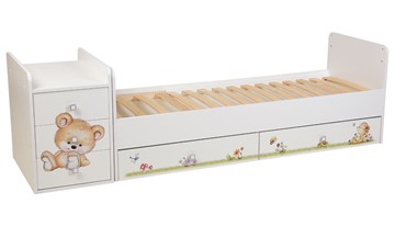 Кровать детская Фея 1100 Медвежонок Белый в Туле - предосмотр 2
