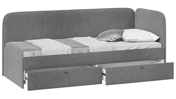 Кровать в детскую Молли тип 1 (90), Микровелюр Scandi Graphite 22 в Туле - предосмотр 1