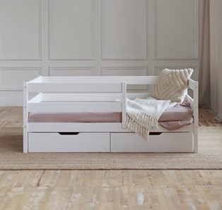 Кровать детская Софа с ящиками, цвет белый в Туле