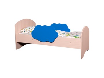 Детская кровать Тучка, корпус Дуб млечный, фасад Синий в Туле