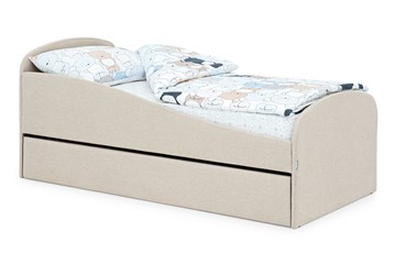 Детская кровать с ящиком Letmo карамель (рогожка) в Туле