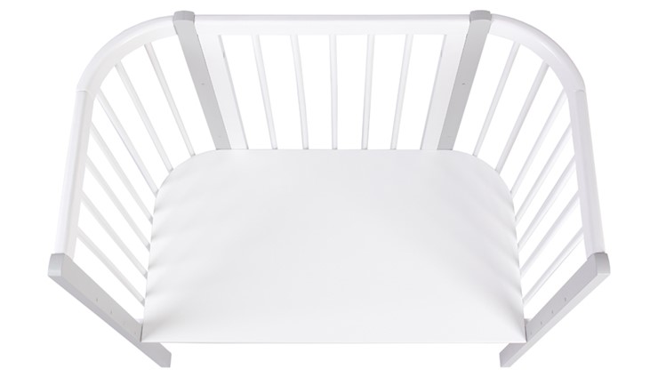 Приставная кровать POLINI Kids Simple 120 Белый / Серый в Туле - изображение 3