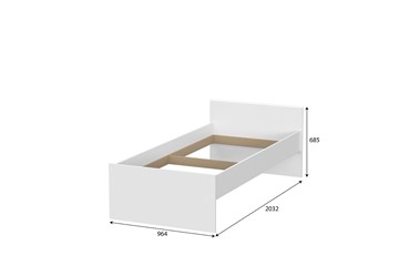 Детская выкатная кровать Токио, белый текстурный (одинарная (0,9х2,0) + выкатная) в Туле - предосмотр 3