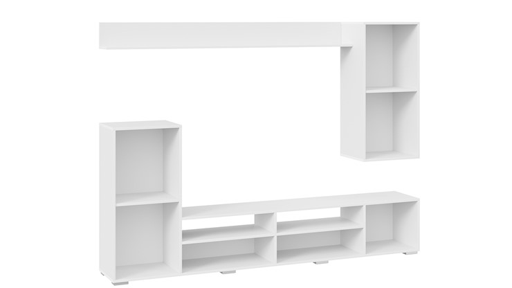 Стенка в гостиную Моретти (Белый, Белый глянец) в Туле - изображение 3
