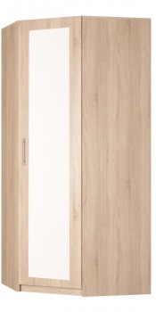 Шкаф распашной угловой Реал (YR-230х1034 (3)-М Вар.1), с зеркалом в Туле - изображение