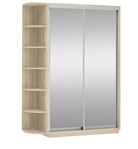 Шкаф Экспресс (2 зеркала), со стеллажом 1700x600x2400, дуб сонома в Туле