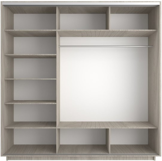 Шкаф 3-х створчатый Экспресс (Комби) 2100х600х2200, шимо светлый в Туле - изображение 1