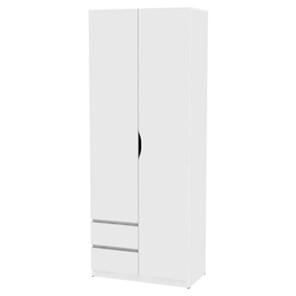 Шкаф 2-дверный Мальта H201, Белый в Туле