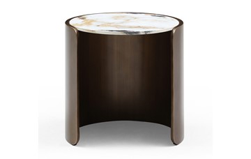 Круглый стол ET3095CI (D45) белая керамика /бронзовый в Туле