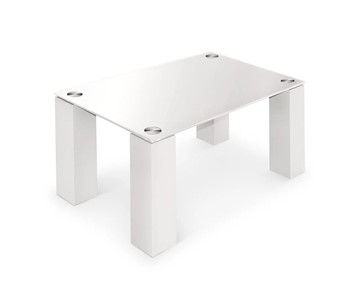 Журнальный столик Колизей-8, белый/белое стекло в Туле
