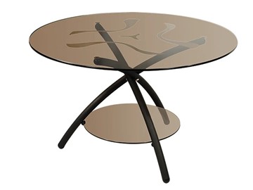 Стеклянный столик Дуэт 3 (черный-тонированное) в Туле
