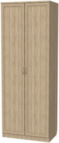 Шкаф 2-х дверный 100 со штангой, цвет Дуб Сонома в Туле - предосмотр