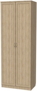 Шкаф 2-х дверный 100 со штангой, цвет Дуб Сонома в Туле - изображение