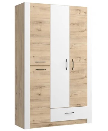 Шкаф гардеробный Ева 5 М2 дуб ирландский/белый матовый в Туле - изображение