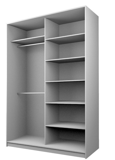 Шкаф 2-х створчатый MAX МШ-23-6-16-11, Профиль Черный/Цвет Венге в Туле - изображение 1