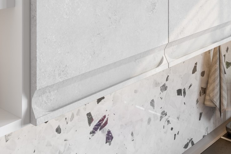 Модульный гарнитур Вельвет, бетон графит/бетон снежный в Туле - изображение 5