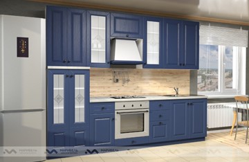 Модульный кухонный гарнитур Вена 2800, цвет Синий в Туле