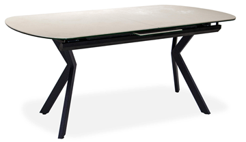Кухонный раздвижной стол Шамони 1CX 140х85 (Oxide Avorio/Графит) в Туле - предосмотр
