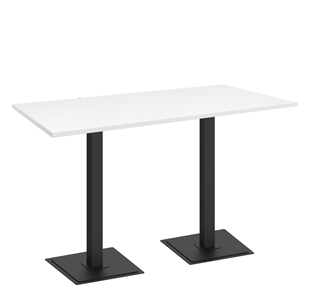 Кухонный обеденный стол SHT-TU5-BS1/Н110 (2 шт.)/ТT 120/80 (черный/белый шагрень) в Туле