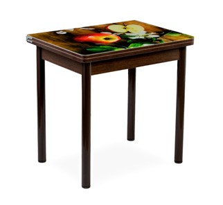Кухонный пристенный стол СПА-02 СТФ, венге/фотопечать дерево/опоры коричневый в Туле