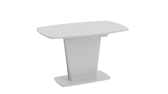 Кухонный стол раскладной Честер тип 2, цвет Белый/Стекло белый глянец в Туле - изображение