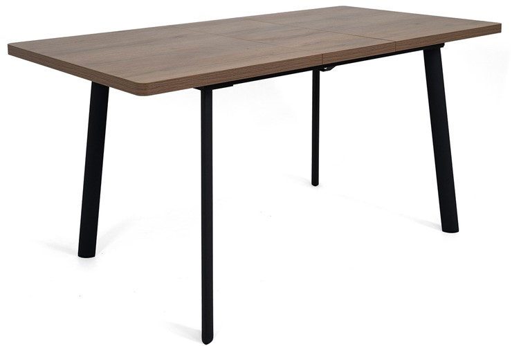 Кухонный раскладной стол Дали-1L(ноги черные, дуб табако) в Туле - изображение 3