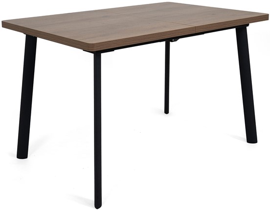 Кухонный раскладной стол Дали-1L(ноги черные, дуб табако) в Туле - изображение