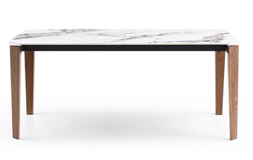 Обеденный раздвижной стол DT8843CW (180) белый мрамор  керамика в Туле